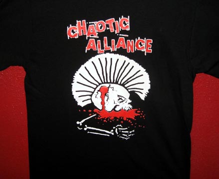 CHAOTIC ALLIANCE "Bloody Mohawk" T-Shirt (Small)